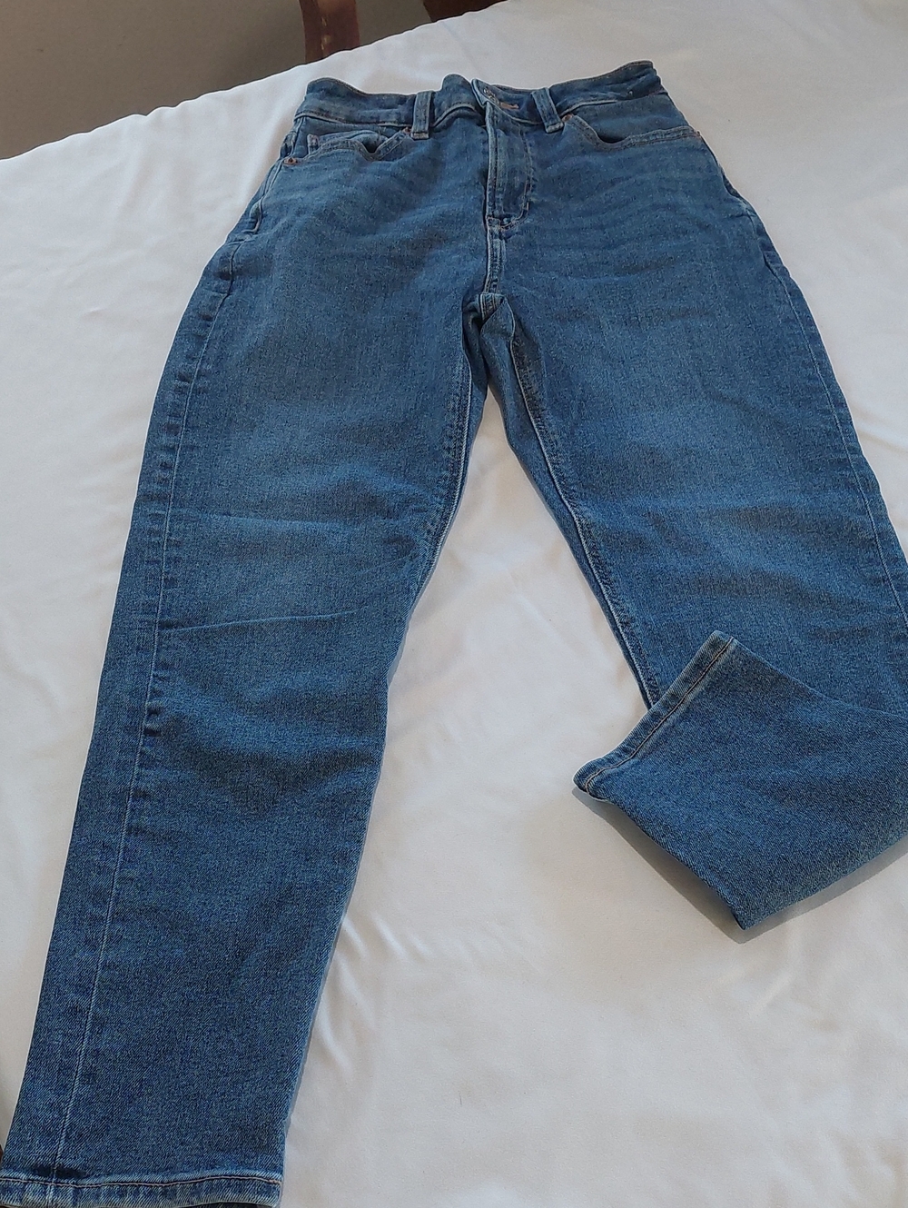 American Eagle Blue Denim Jeans Size 00 - Timeless Straight Fit .